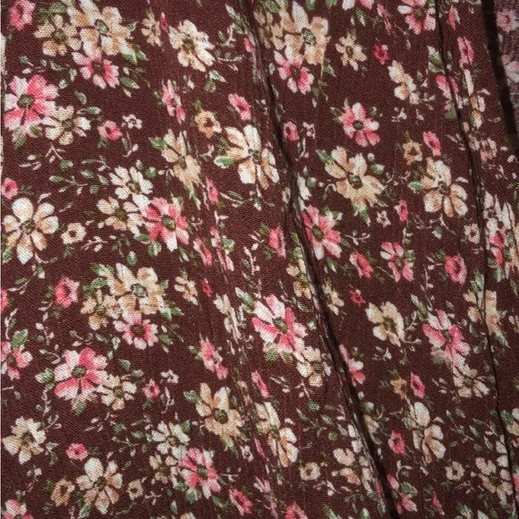 NWOT Brown Floral Bodysuit - Picture 2 of 3